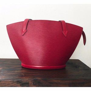 Louis Vuitton Saint Jacques Red epi leather bag